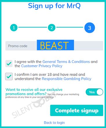 mr q promo code no deposit